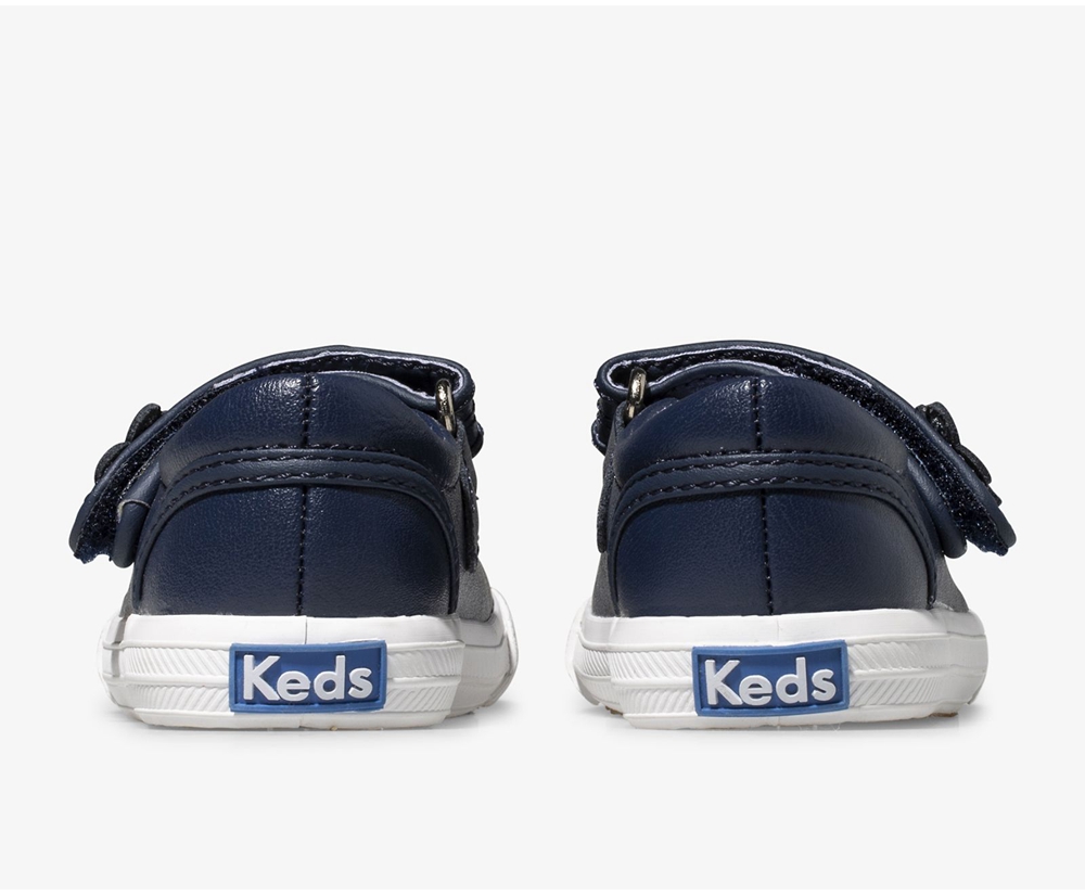 Keds Slip Ons Navy - Ella Mary Jane - Kids XBFSTO-957